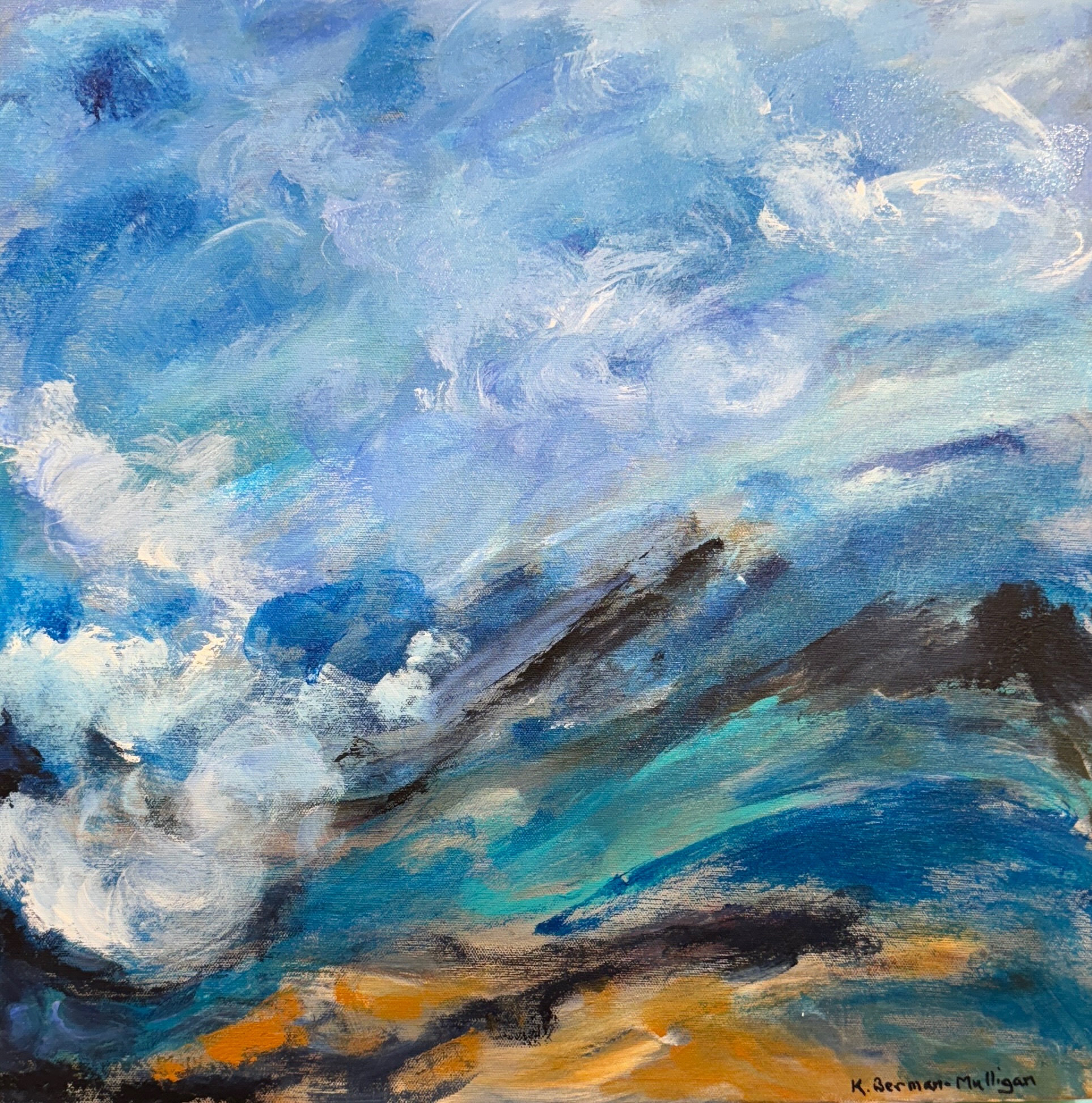 acrylic painting on canvas